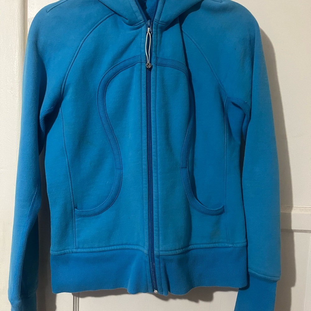 Lululemon powder blue zip up hoodie